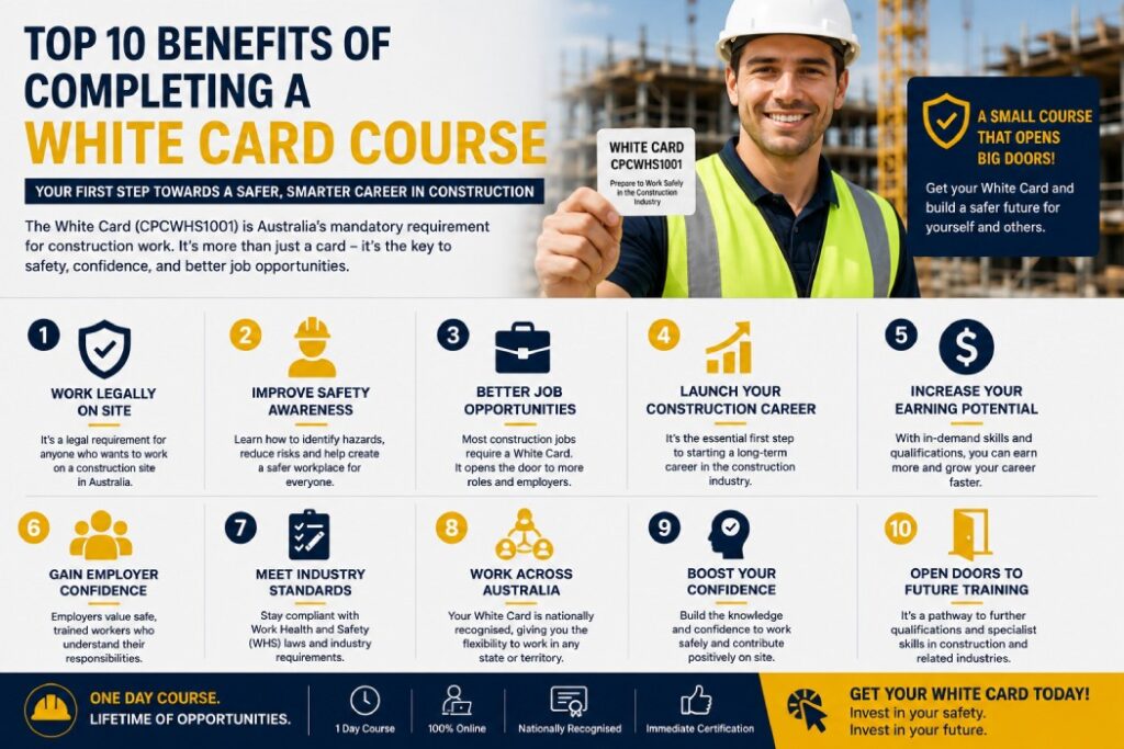 Top 10 Benefits of Completing a White Card Course